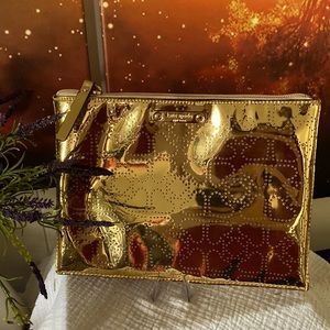 NWOT Kate Spade Gold Clutch